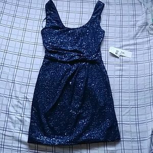 Sequined mini dress